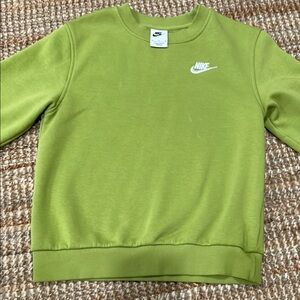 Nike olive green crew neck